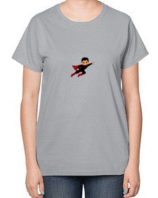super kid 9# - black boys or men-  Ladies T-Shirt