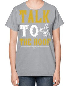 talk to the hoof Style 21# - horse-  Ladies T-Shirt