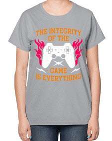 the integrity of the game 155# - video games-  Ladies T-Shirt