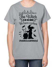 the witch is in the house sign 20# - witch-  Ladies T-Shirt