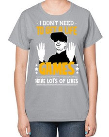 to get a life game 159# - video games-  Ladies T-Shirt