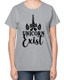 unicorn exist 456# - unicorn-  Ladies T-Shirt