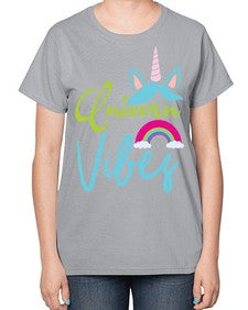 unicorn vibes 508# - unicorn-  Ladies T-Shirt
