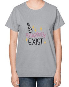 unicorns exist 537# - unicorn-  Ladies T-Shirt