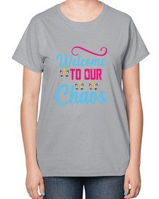 welcome to our chaos 545# - unicorn-  Ladies T-Shirt