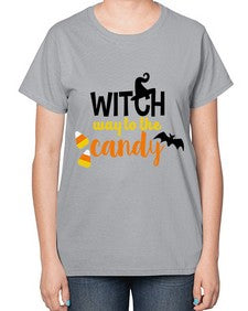 witchwaycandy 4# - witch-  Ladies T-Shirt