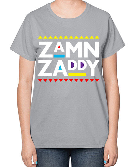 zamn zaddy 1# - black words and phrases-  Ladies T-Shirt