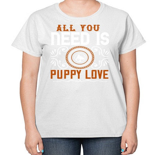 All you need is puppy love Style 155# - dogs-  Ladies T-Shirt