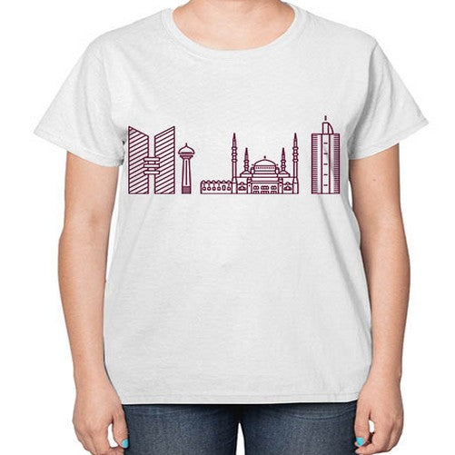 Ankara 331# - cities-  Ladies T-Shirt