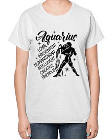 Aquarius 72# - aquarius-  Ladies T-Shirt