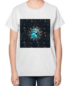 Aquarius Straight 66# - aquarius-  Ladies T-Shirt