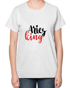 Aries king 96# - aries-  Ladies T-Shirt
