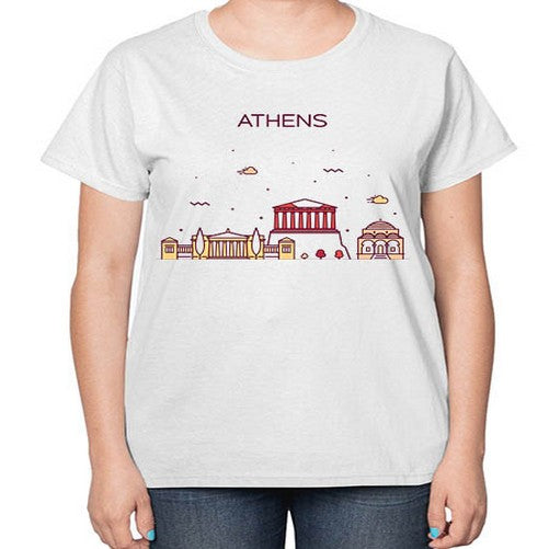 Athens 369# - cities-  Ladies T-Shirt