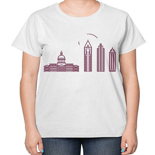 Atlanta 373# - cities-  Ladies T-Shirt