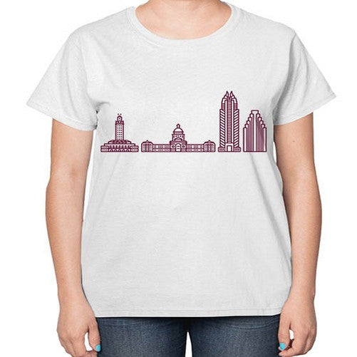 AustinTX 381# - cities-  Ladies T-Shirt