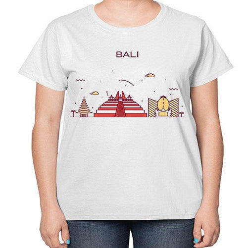 Bali 397# - cities-  Ladies T-Shirt