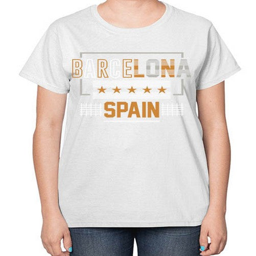Barcelona 414# - cities-  Ladies T-Shirt