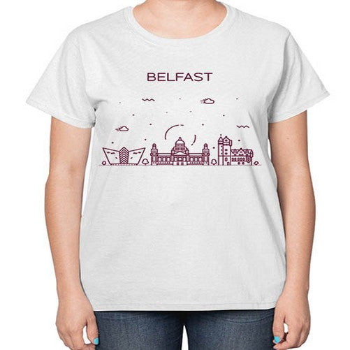Belfast 434# - cities-  Ladies T-Shirt
