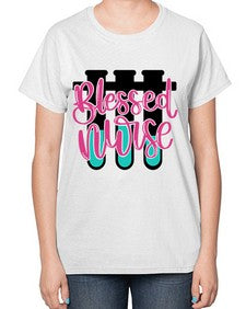Blessed Nurse Style Style 629# - nurse-  Ladies T-Shirt