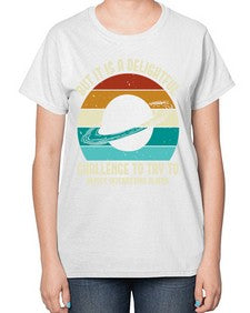 But it is a delightful challenge to try 37# - ufo-  Ladies T-Shirt