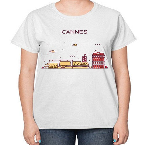 Cannes 545# - cities-  Ladies T-Shirt