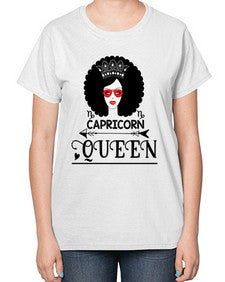 Capricorn queen 197# - capricorn-  Ladies T-Shirt