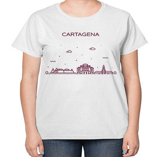 Cartagena 547# - cities-  Ladies T-Shirt