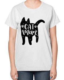 Cat Mom Style 86# - cats-  Ladies T-Shirt