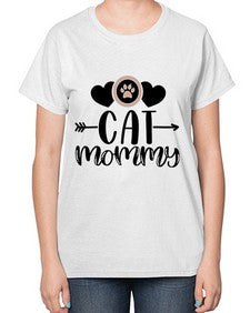 Cat Mommy Style 87# - cats-  Ladies T-Shirt