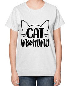 Cat Mommy Style 88# - cats-  Ladies T-Shirt