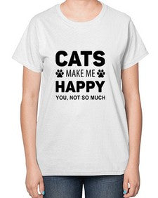 Cats Make Me Style 40# - cats-  Ladies T-Shirt