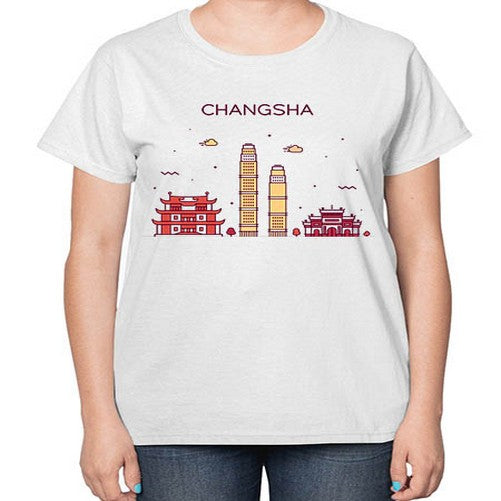 Changsha 555# - cities-  Ladies T-Shirt