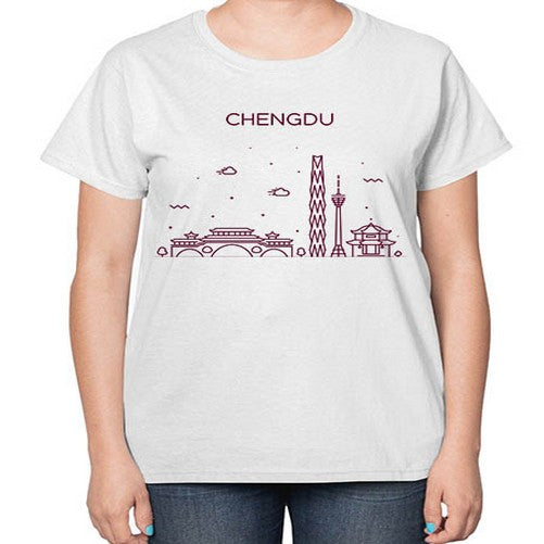Chengdu 561# - cities-  Ladies T-Shirt