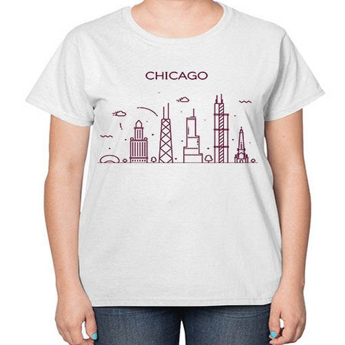 Chicago 569# - cities-  Ladies T-Shirt