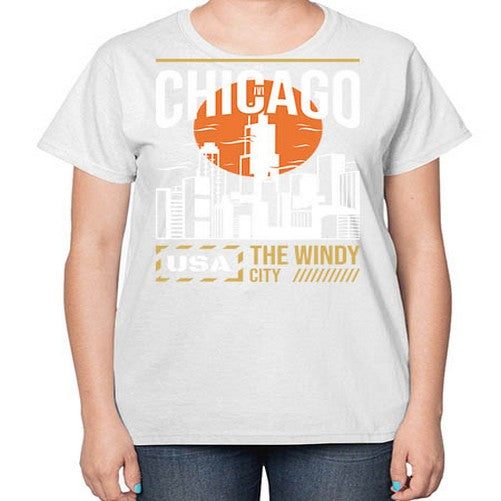 Chicago 571# - cities-  Ladies T-Shirt
