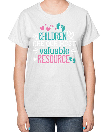 Children are our most valuable resource Style 55# - kids-  Ladies T-Shirt