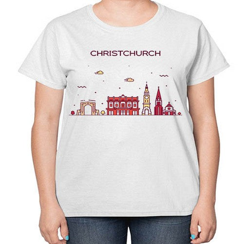 Christchurch 586# - cities-  Ladies T-Shirt