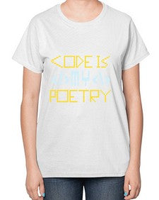 Code is my poetry 21# - computer-  Ladies T-Shirt