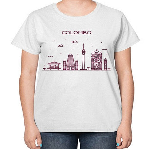 Colombo 597# - cities-  Ladies T-Shirt