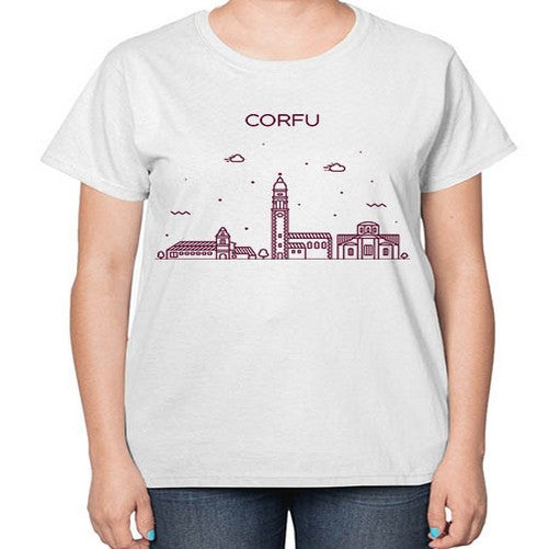 Corfu 627# - cities-  Ladies T-Shirt