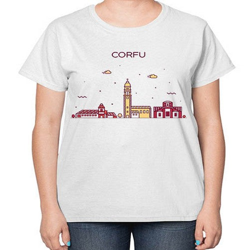 Corfu 629# - cities-  Ladies T-Shirt