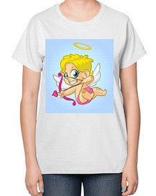 Cupid 79# - cartoon general-  Ladies T-Shirt