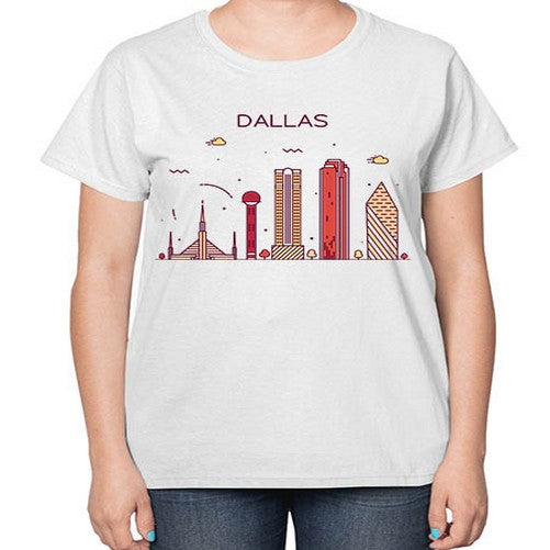 Dallas 646# - cities-  Ladies T-Shirt