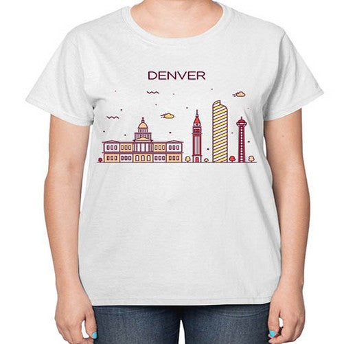 Denver 661# - cities-  Ladies T-Shirt