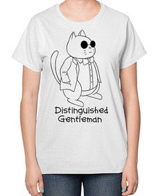 Distinguished Gentleman - cats-  Ladies T-Shirt