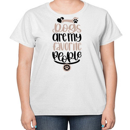 Dogs Are My Favorite People Style 23# - dogs-  Ladies T-Shirt