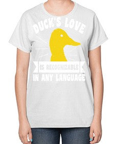 Ducks love Style 49# - ducks-  Ladies T-Shirt