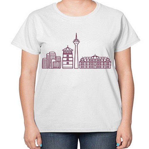 Dusseldorf 697# - cities-  Ladies T-Shirt