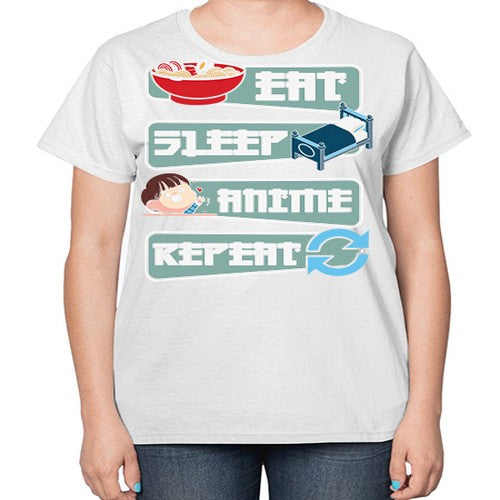 Eat Sleep Anime Repeat Anime Manga 227# - anime-  Ladies T-Shirt