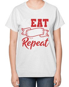 Eat Sleep Play repeat 8# - video games-  Ladies T-Shirt